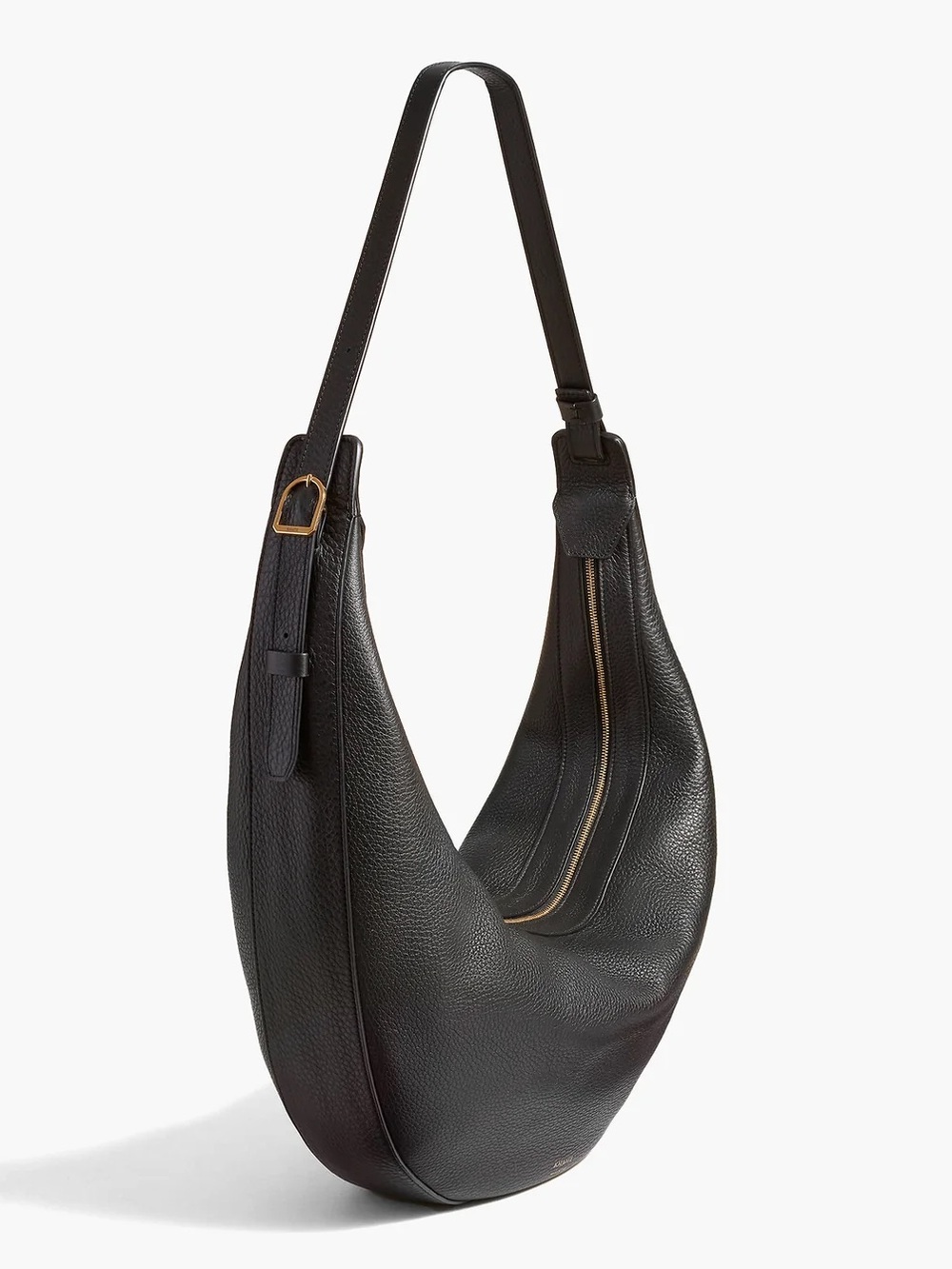 Khaite Augustina Hobo Bag Black Pebbled Leather w/ Dust Bag Excellent Condition - Picture 3 of 8